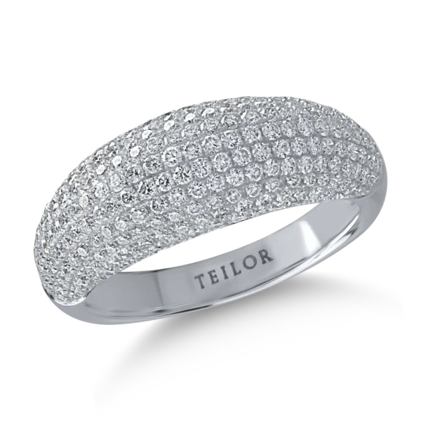 Inel din aur alb cu diamante de 1.39ct