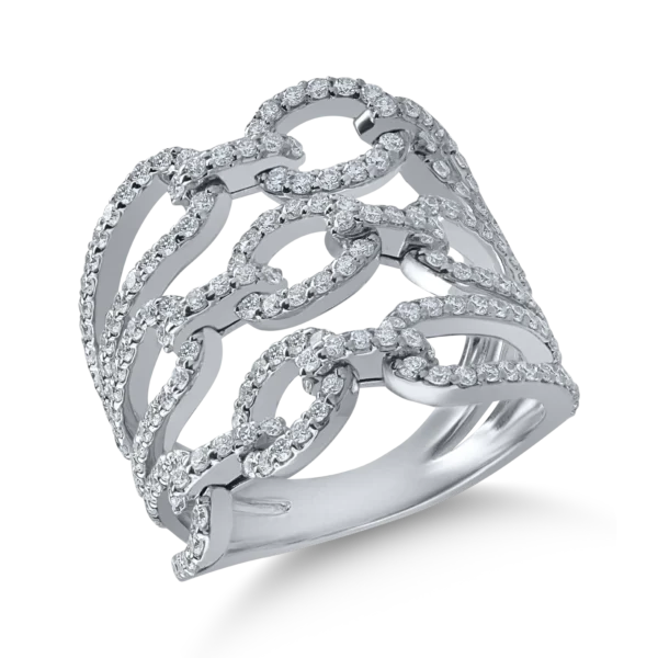 Inel din aur alb cu diamante de 1.4ct