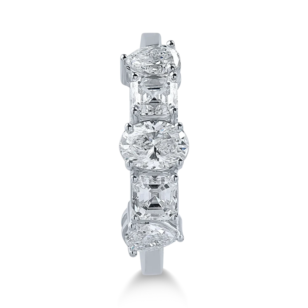 Inel din aur alb cu diamante de 1.58ct - imagine 2