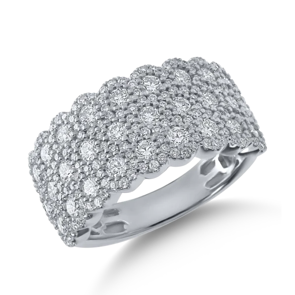 Inel din aur alb cu diamante de 1.65ct