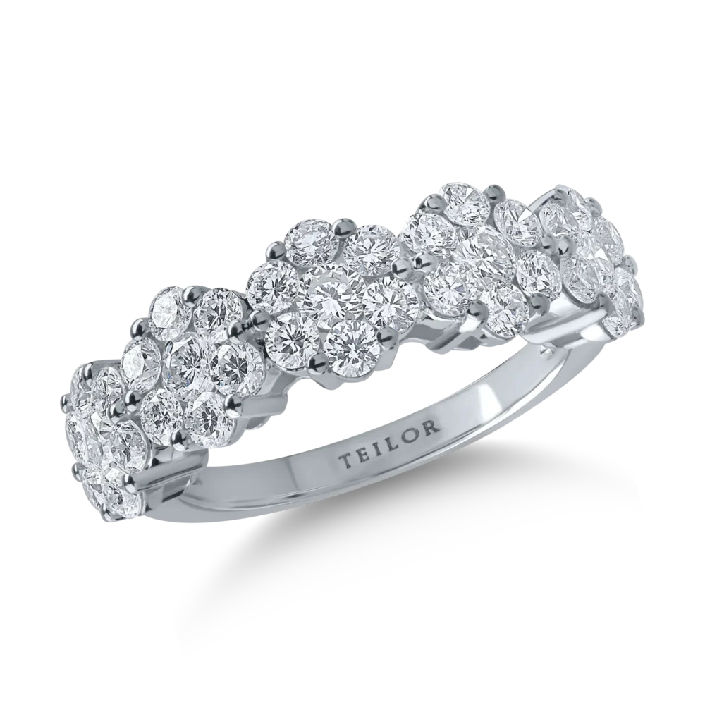 Inel din aur alb cu diamante de 1.65ct