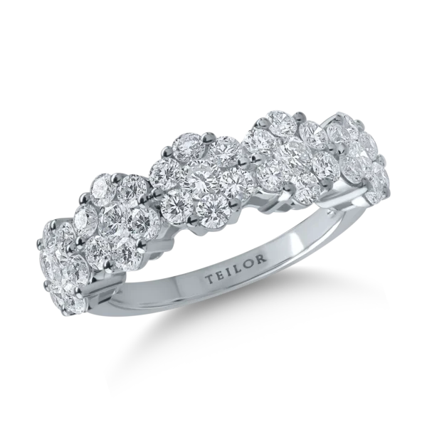 Inel din aur alb cu diamante de 1.65ct