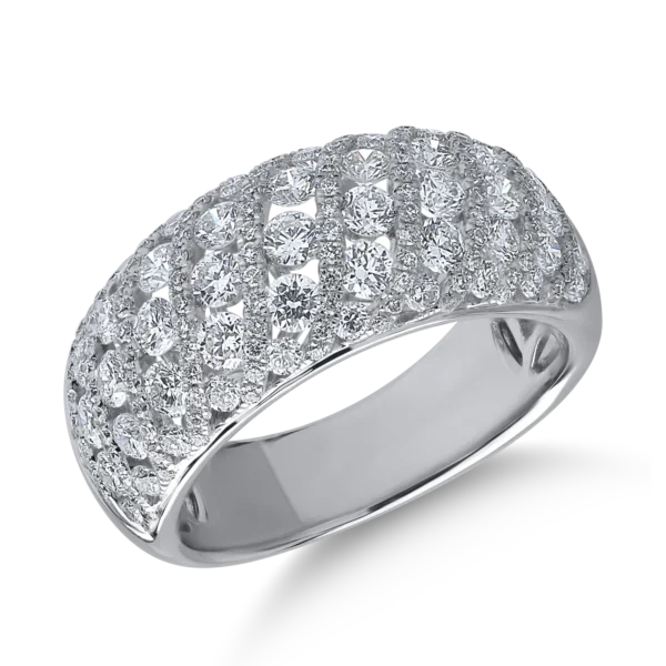 Inel din aur alb cu diamante de 1.87ct