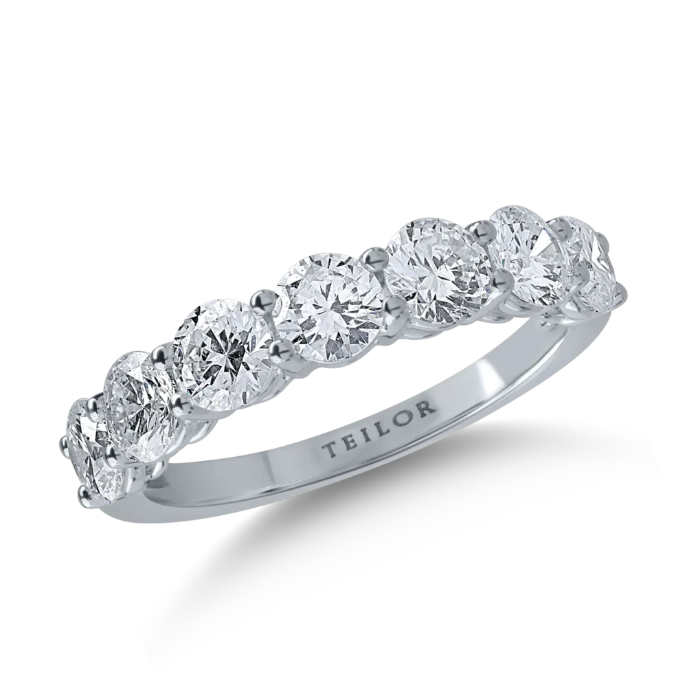 Inel din aur alb cu diamante de 1.93ct