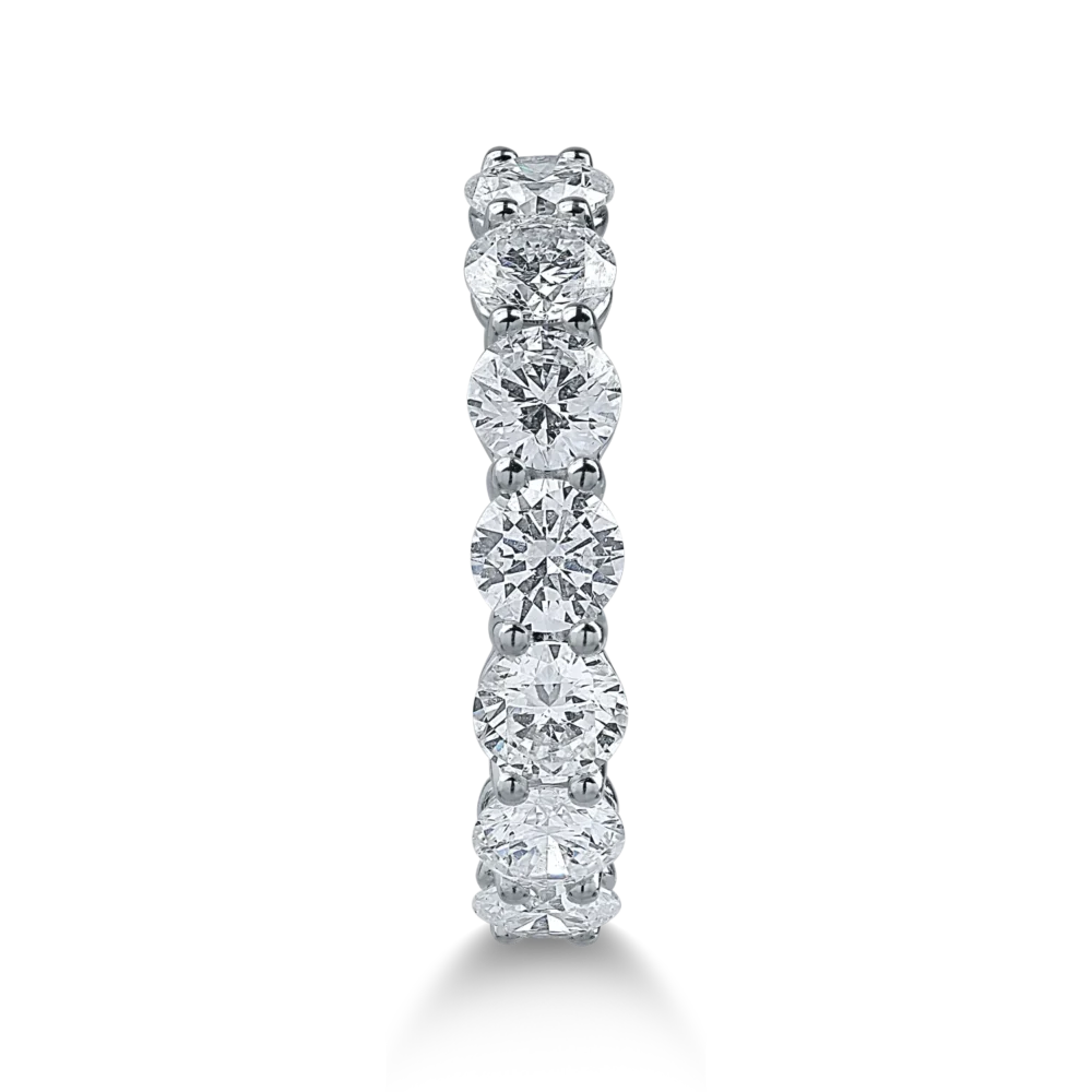 Inel din aur alb cu diamante de 1.93ct - imagine 2