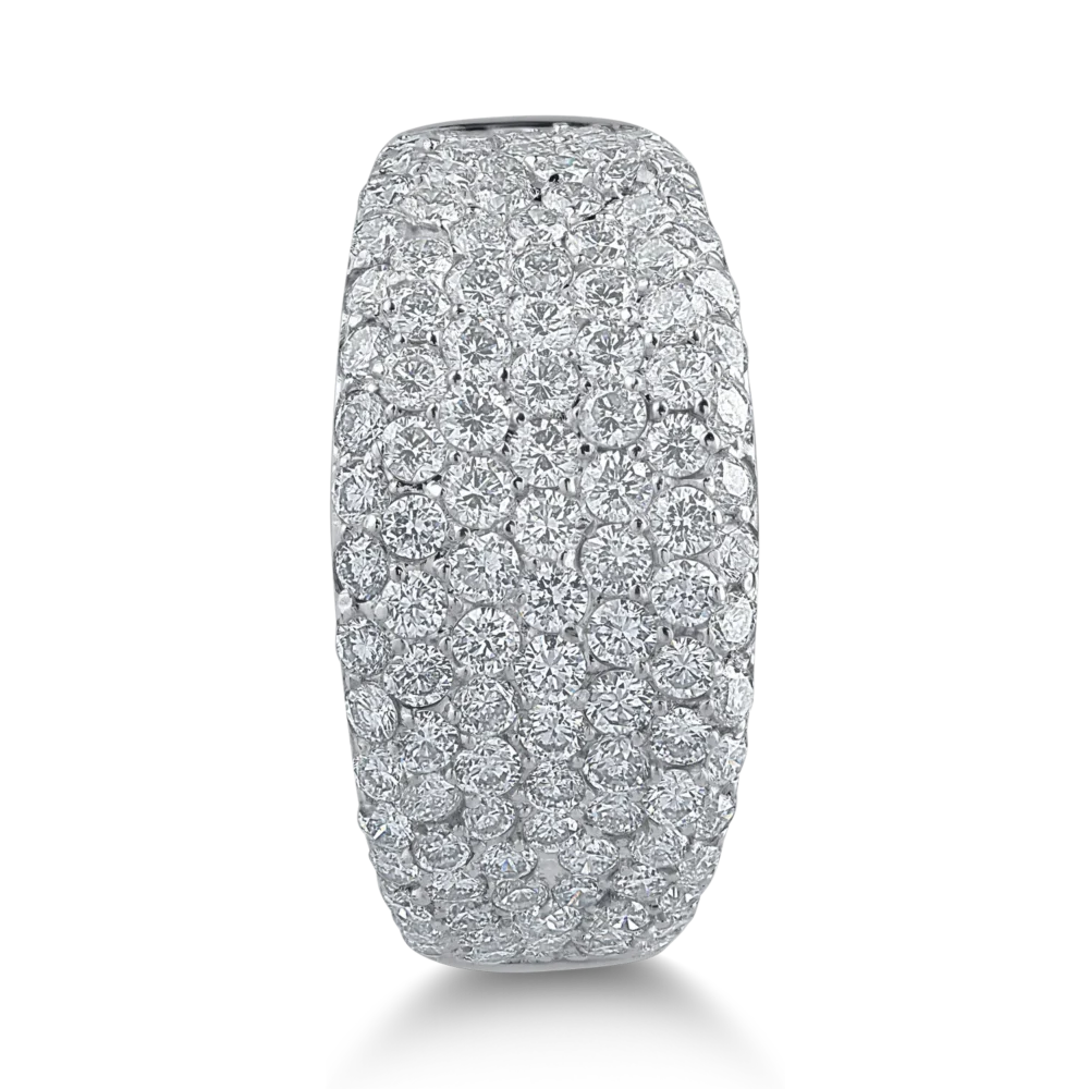 Inel din aur alb cu diamante de 1.94ct - imagine 2