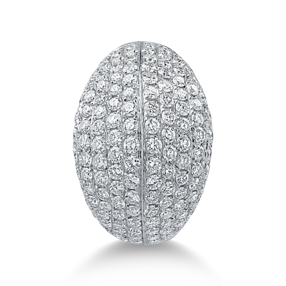 Inel din aur alb cu diamante de 2.60ct - imagine 2