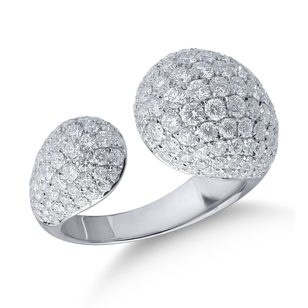 Inel din aur alb cu diamante de 2.61ct