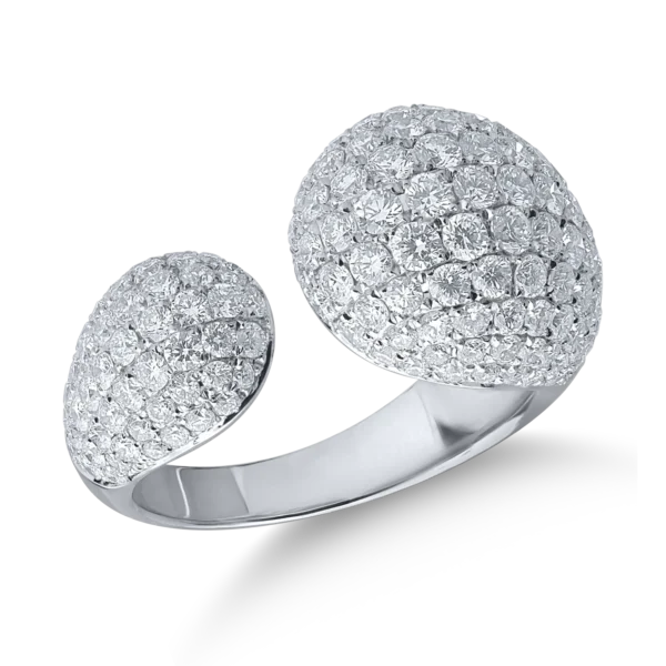 Inel din aur alb cu diamante de 2.61ct