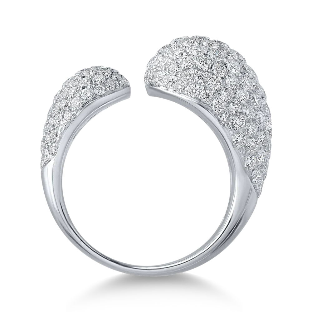 Inel din aur alb cu diamante de 2.61ct - imagine 2