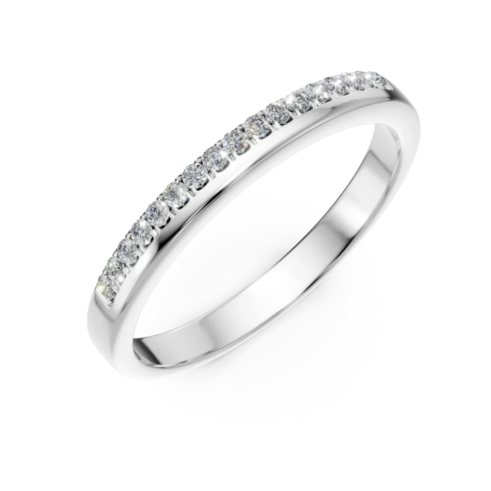 Inel din aur alb cu diamante de 0.11ct