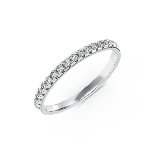 Inel din aur alb cu diamante de 0.17ct