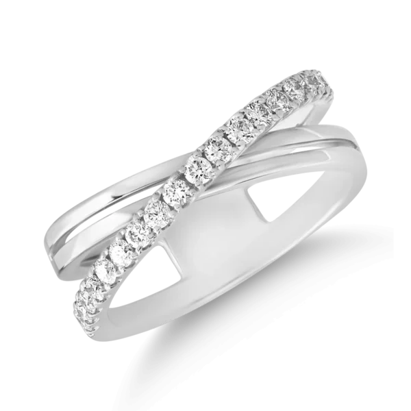 Inel din aur alb cu diamante de 0.47ct