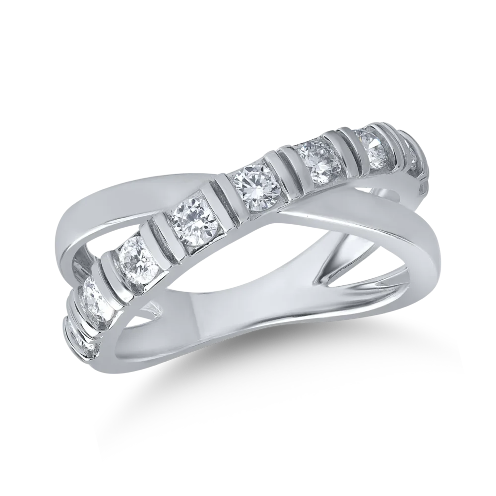 Inel din aur alb cu diamante de 0.708ct