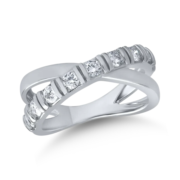 Inel din aur alb cu diamante de 0.708ct