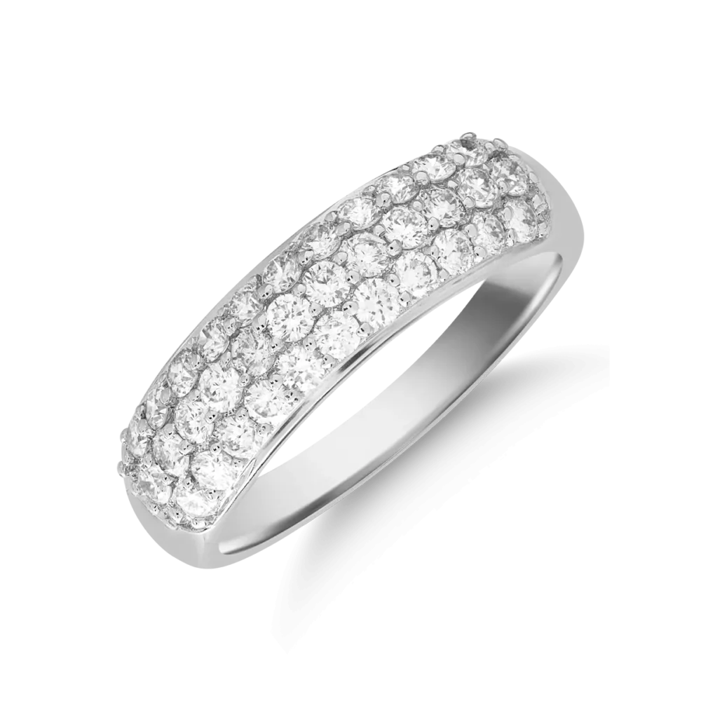 Inel din aur alb cu diamante de 0.748ct