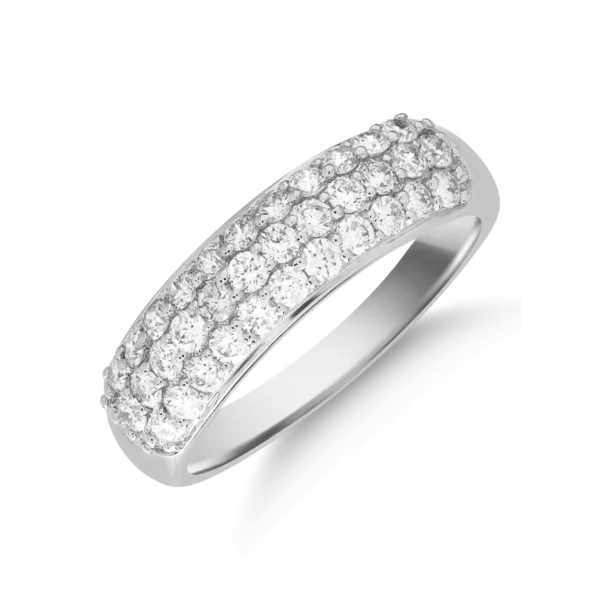 Inel din aur alb cu diamante de 0.748ct