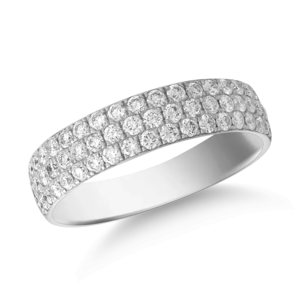 Inel din aur alb cu diamante de 0.85ct