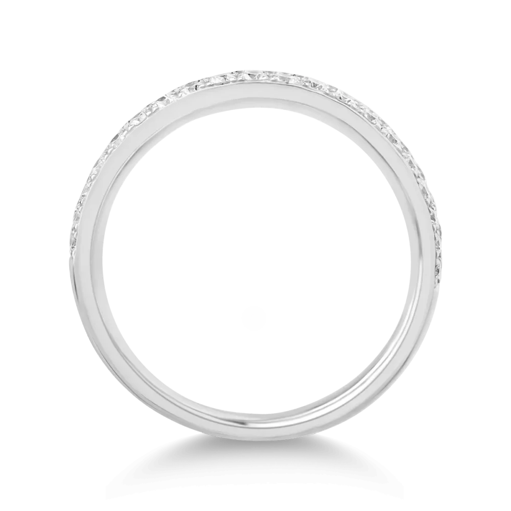 Inel din aur alb cu diamante de 0.85ct - imagine 2