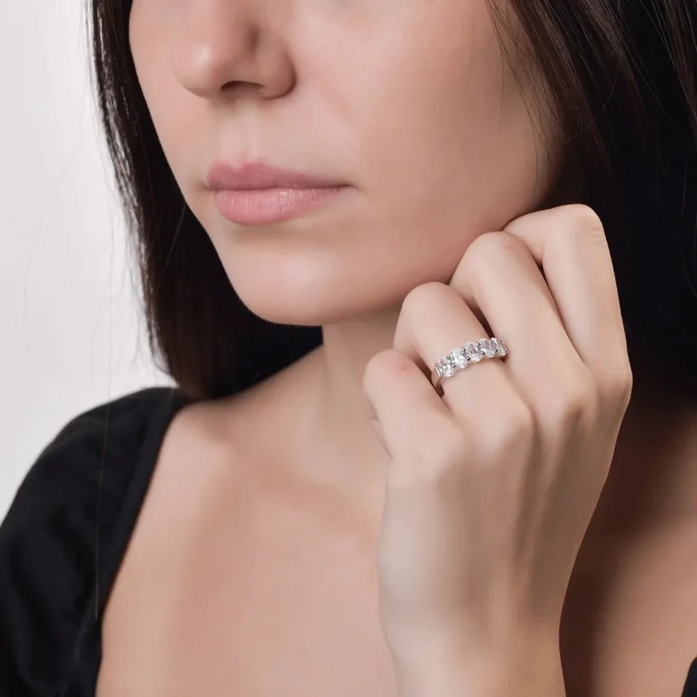 Inel din aur alb - imagine 4