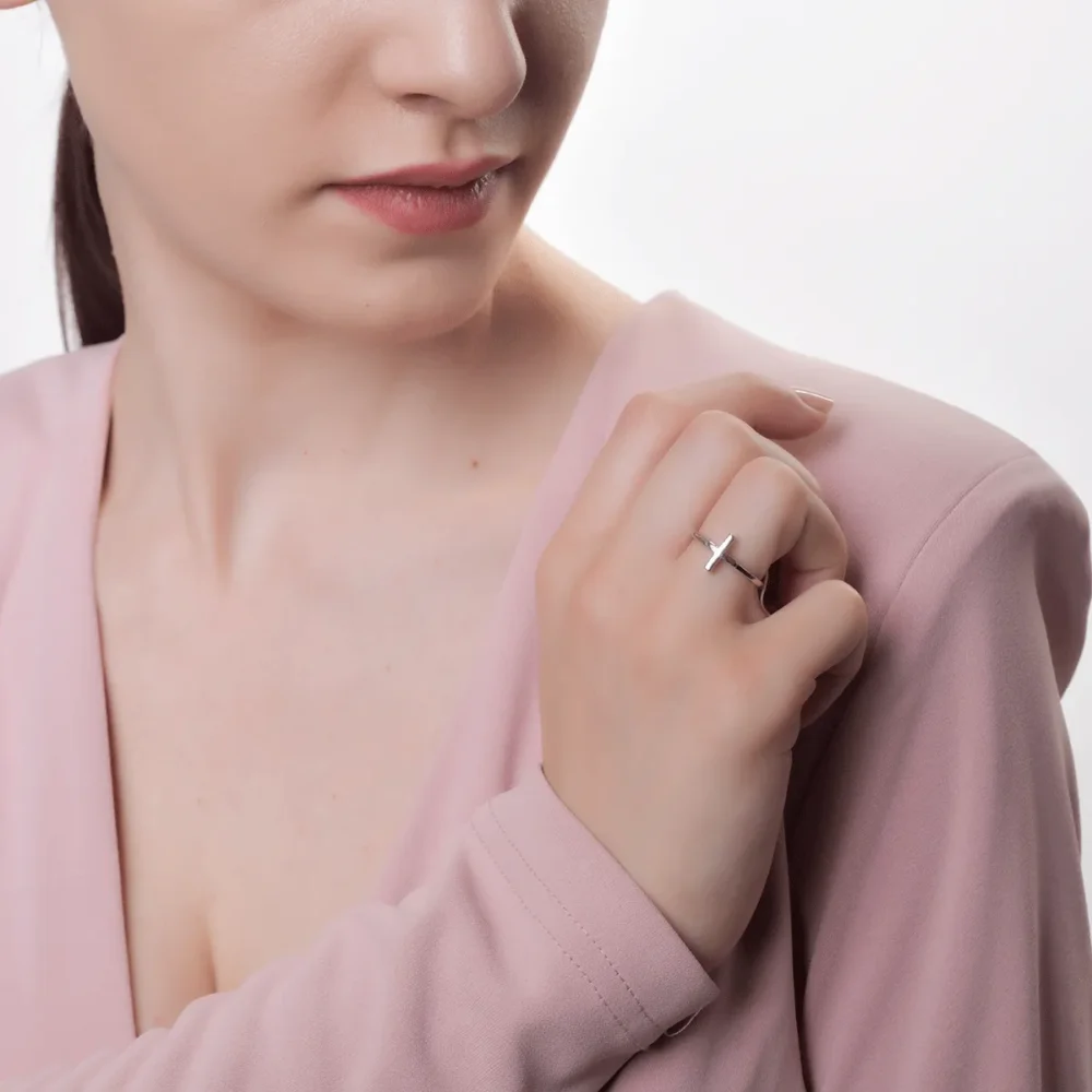 Inel din aur alb - imagine 4