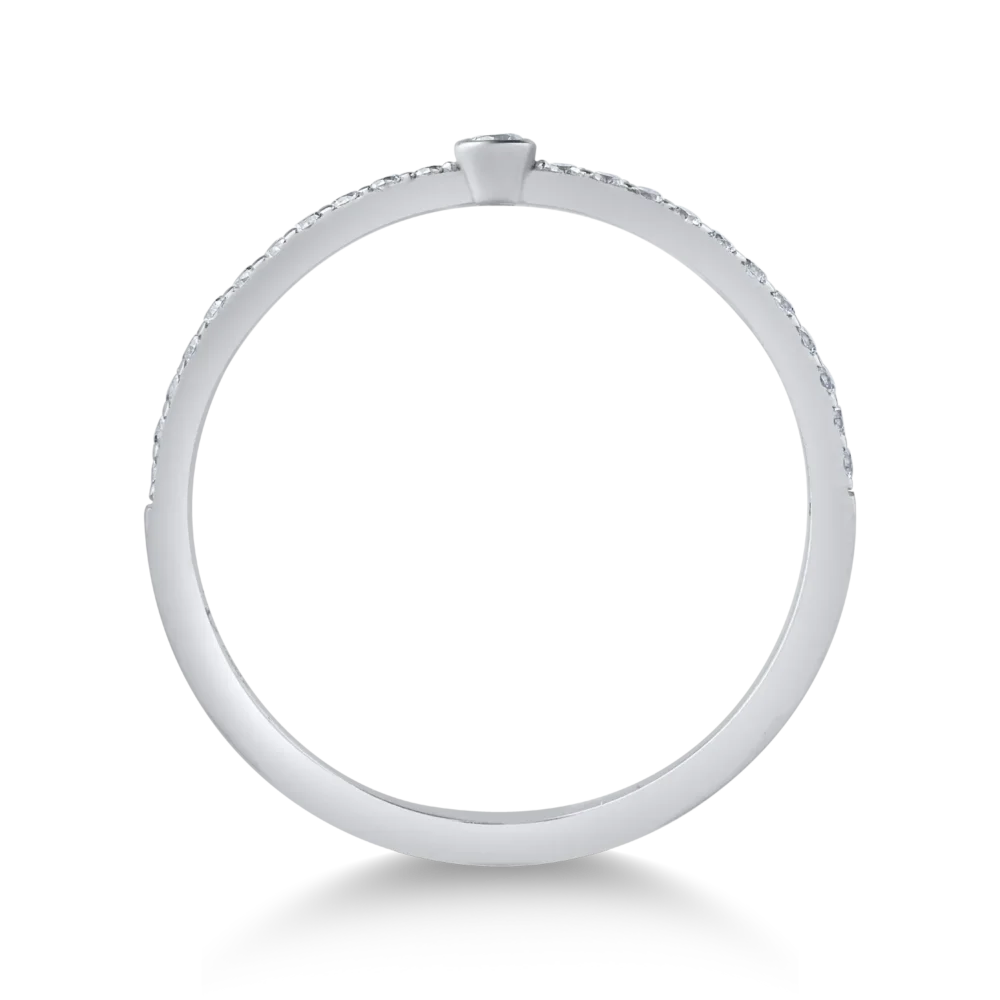 Inel din aur alb - imagine 2