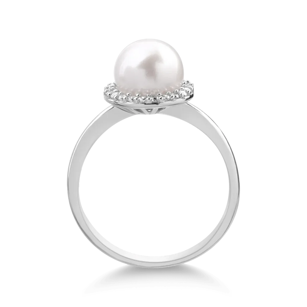 Inel din aur alb - imagine 2