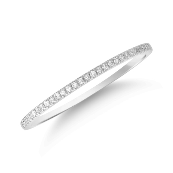 Inel din aur alb cu diamante de 0.07ct