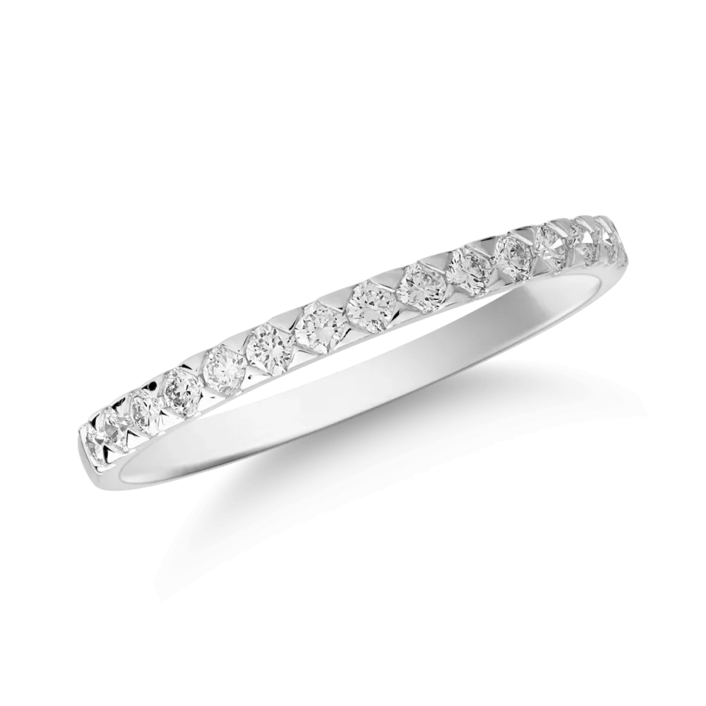 Inel din aur alb cu diamante de 0.23ct