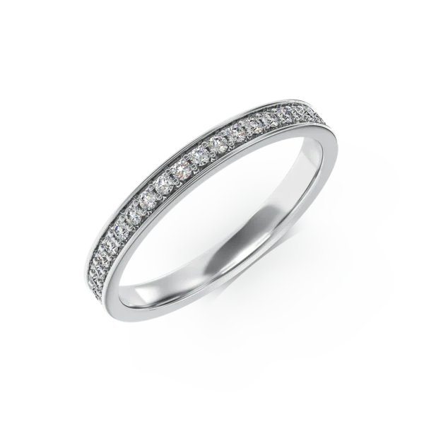 Inel din aur alb cu diamante de 0.32ct