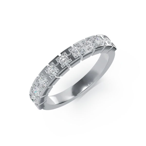 Inel din aur alb cu diamante de 0.36ct