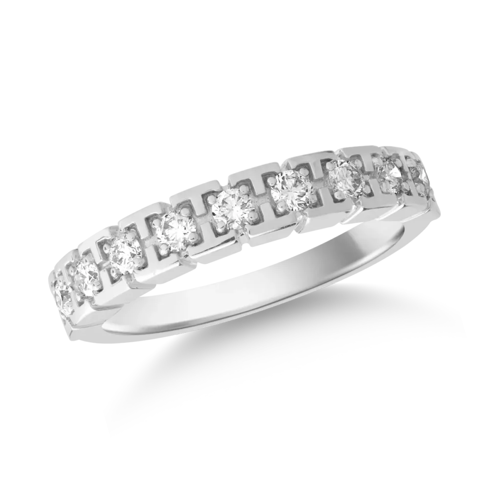 Inel din aur alb cu diamante de 0.48ct