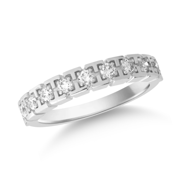 Inel din aur alb cu diamante de 0.48ct