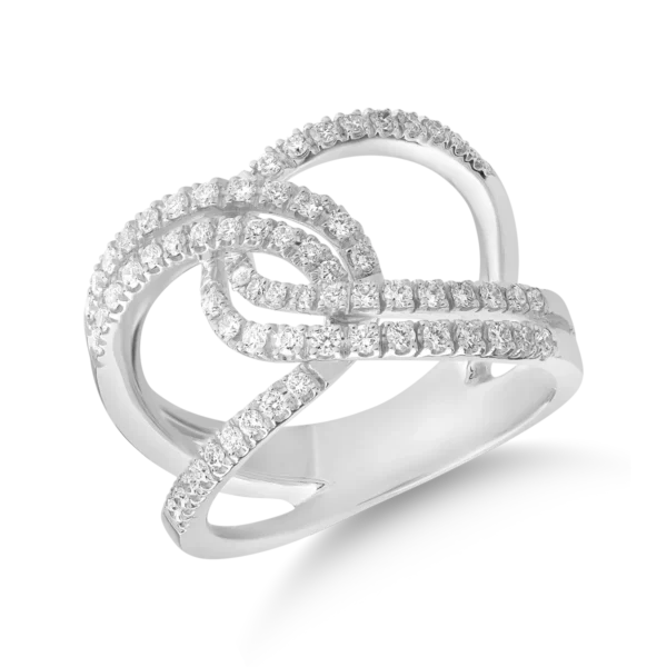 Inel din aur alb cu diamante de 0.47ct