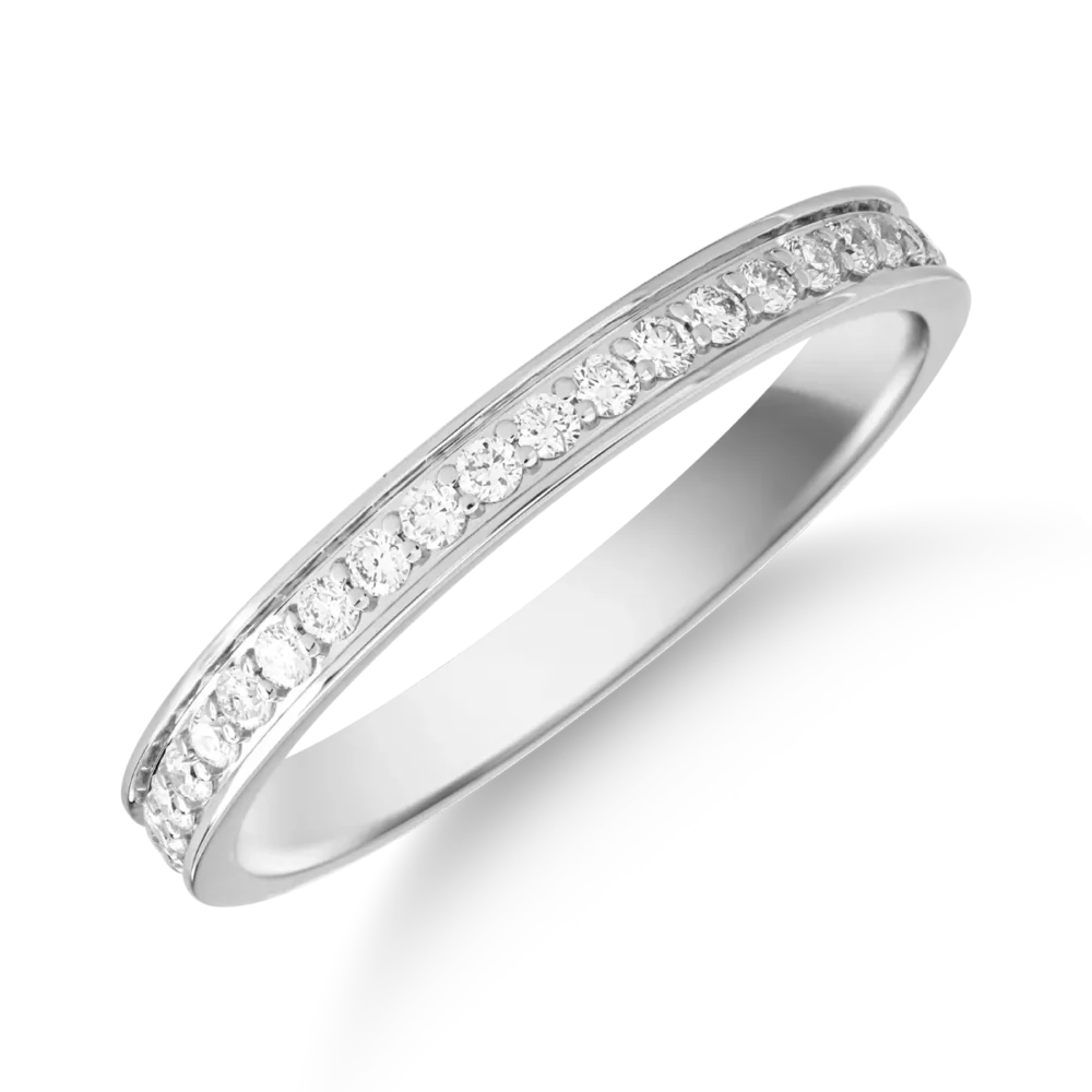 Inel din aur alb cu diamante de 0.49ct