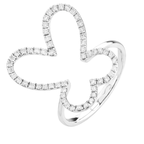 Inel din aur alb cu diamante de 0.53ct