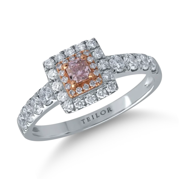 Inel din aur alb cu diamante de 0.78ct