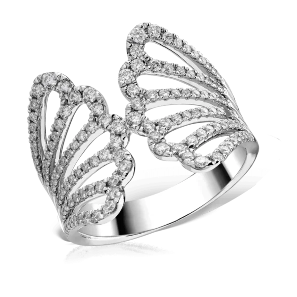 Inel din aur alb cu diamante de 0.7ct