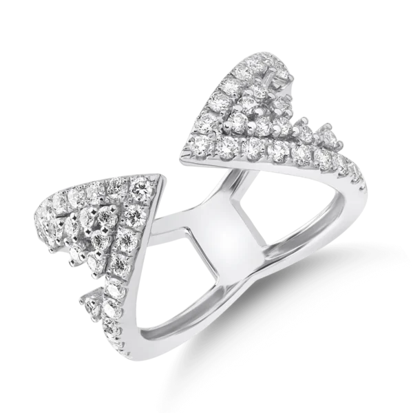 Inel din aur alb cu diamante de 0.88ct