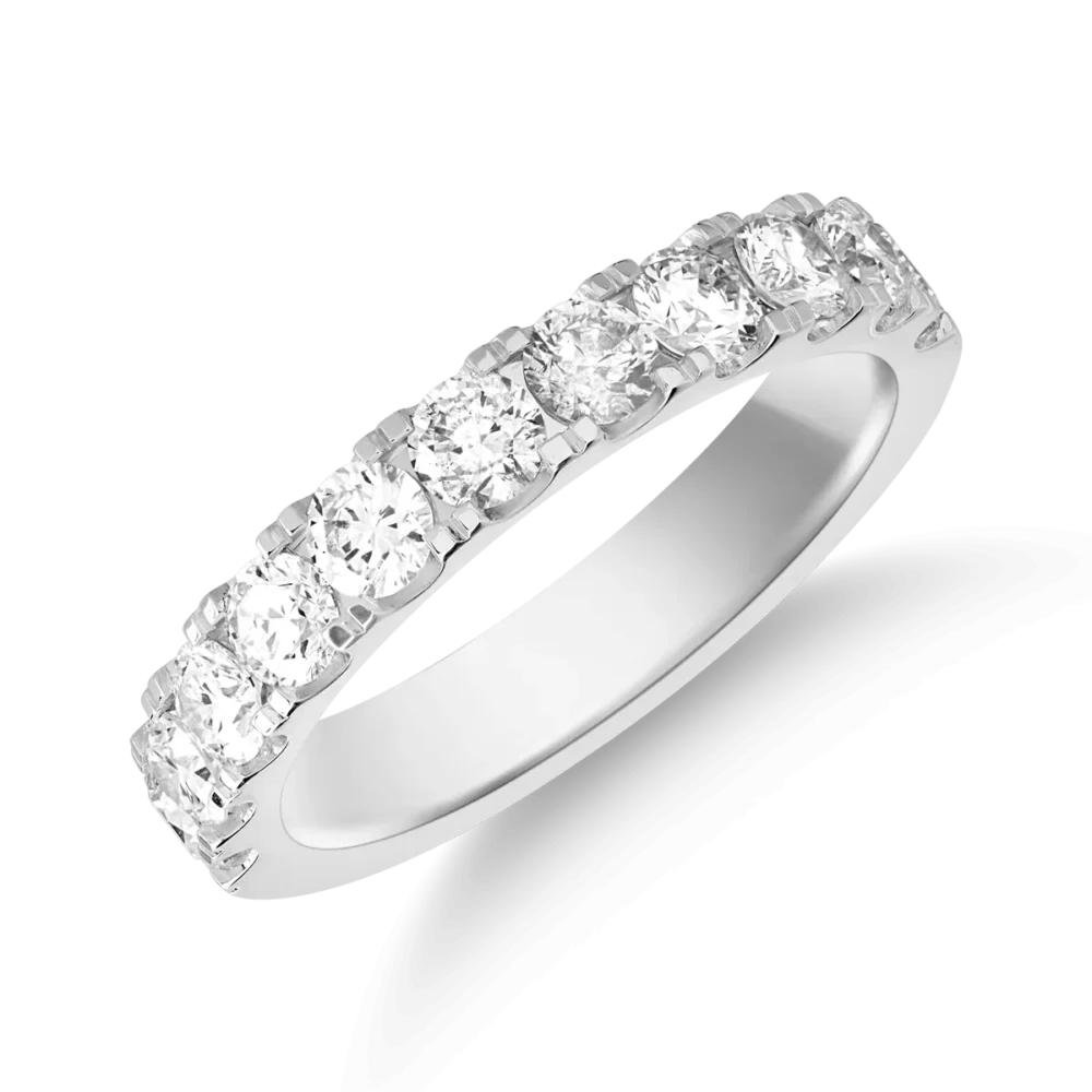 Inel din aur alb cu diamante de 0.99ct