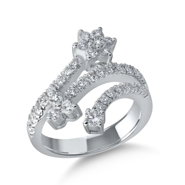 Inel din aur alb cu diamante de 1.13ct