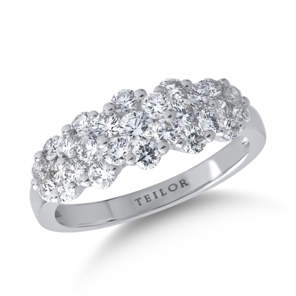 Inel din aur alb cu diamante de 1.24ct