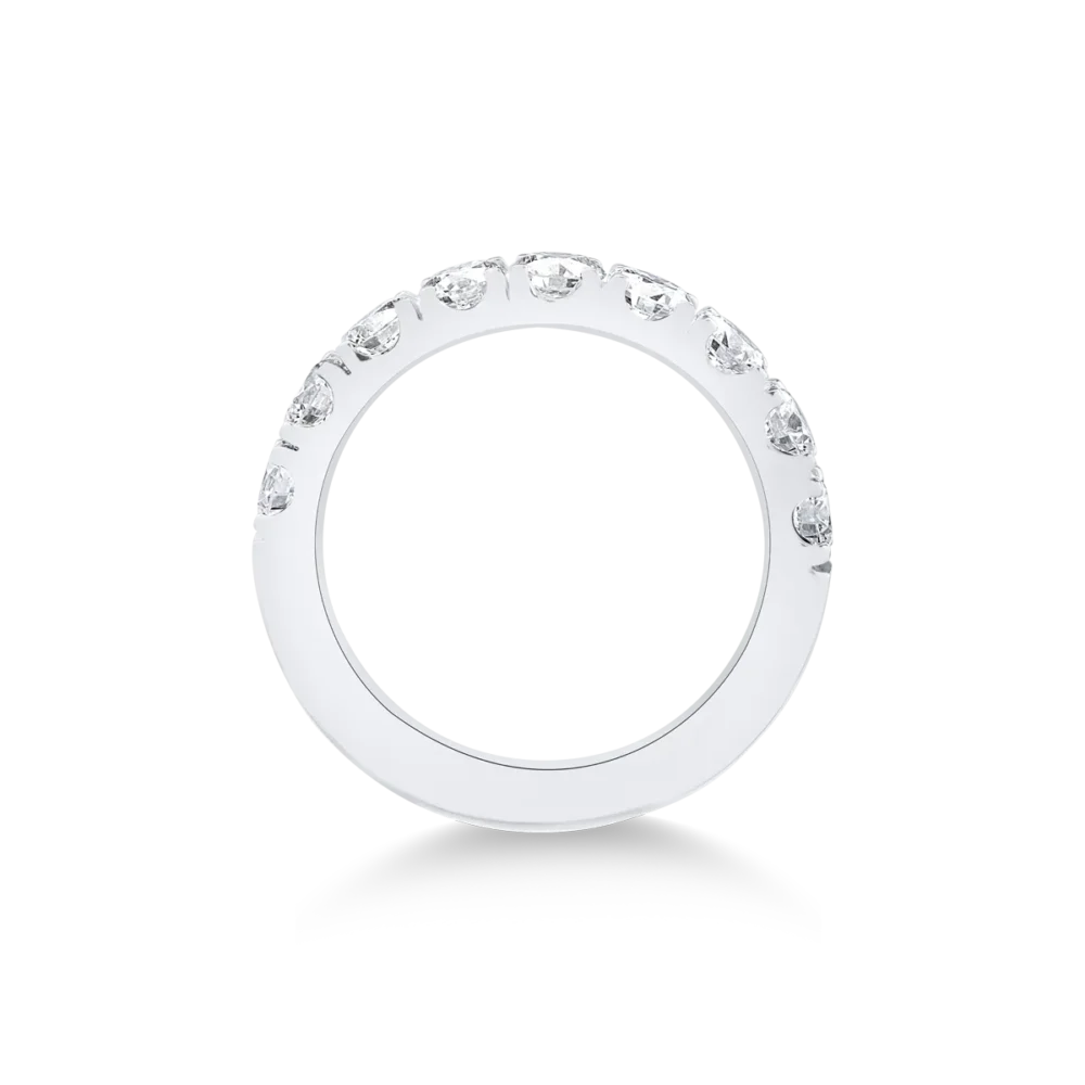 Inel din aur alb cu diamante de 1.3ct - imagine 2