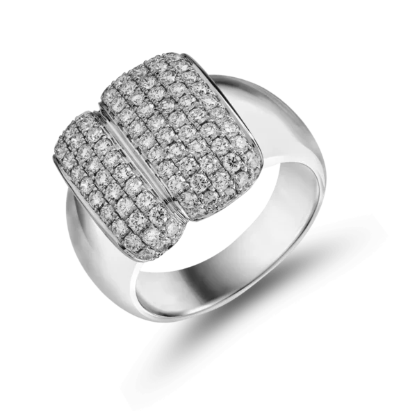 Inel din aur alb cu diamante de 1.41ct