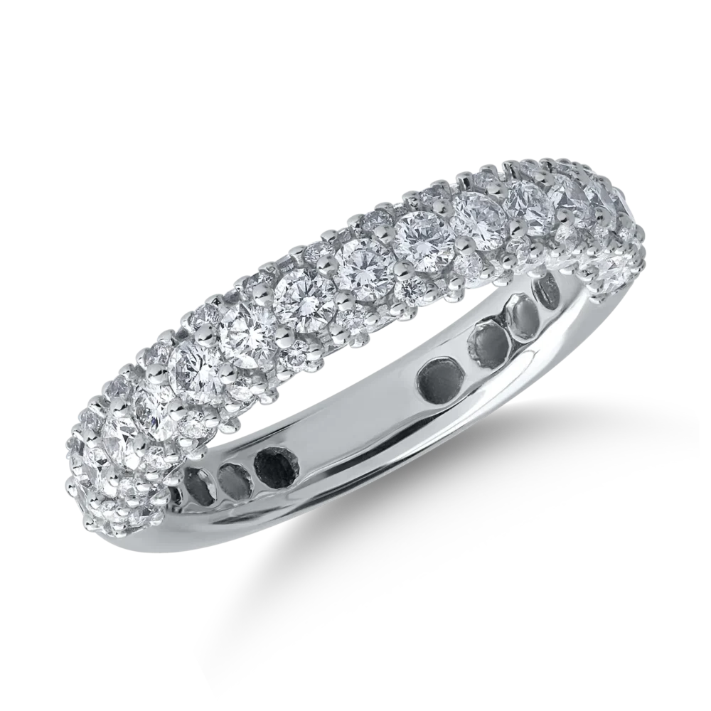 Inel din aur alb cu diamante de 1.57ct