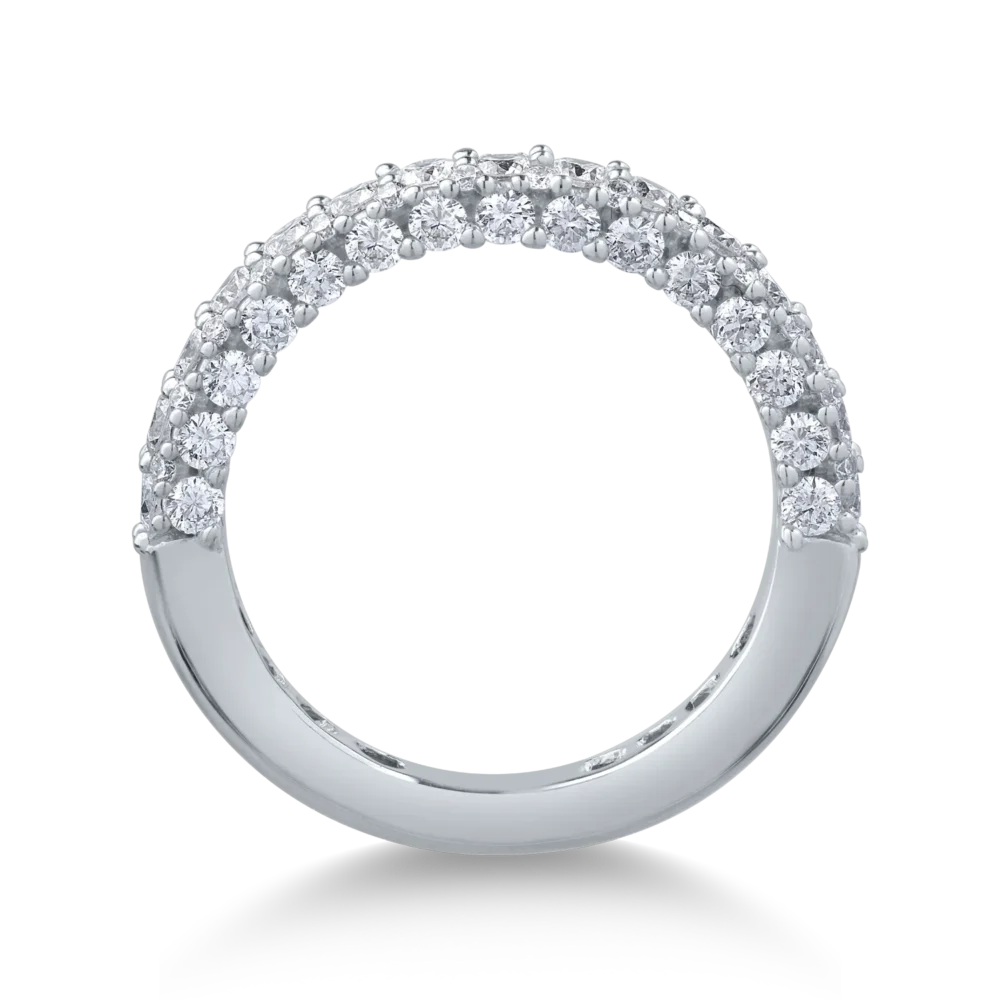 Inel din aur alb cu diamante de 1.57ct - imagine 2