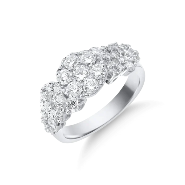 Inel din aur alb cu diamante de 1.66ct