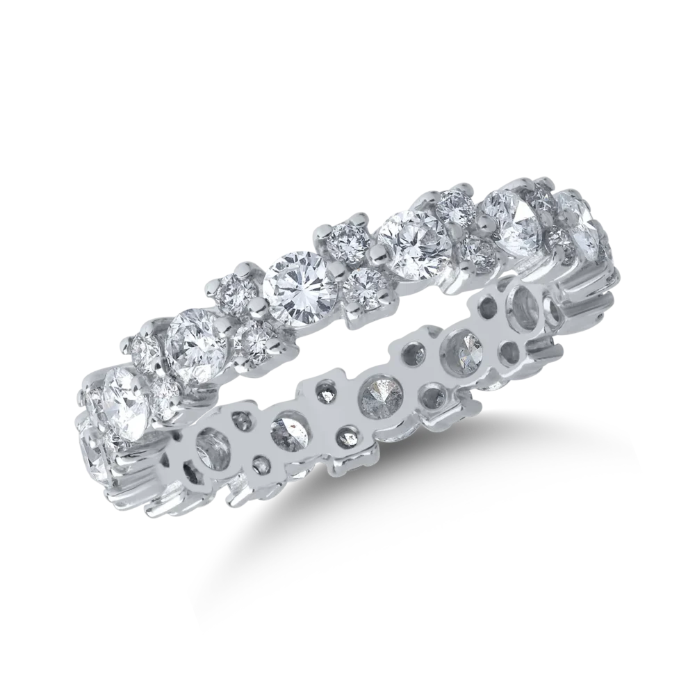 Inel din aur alb cu diamante de 1.78ct