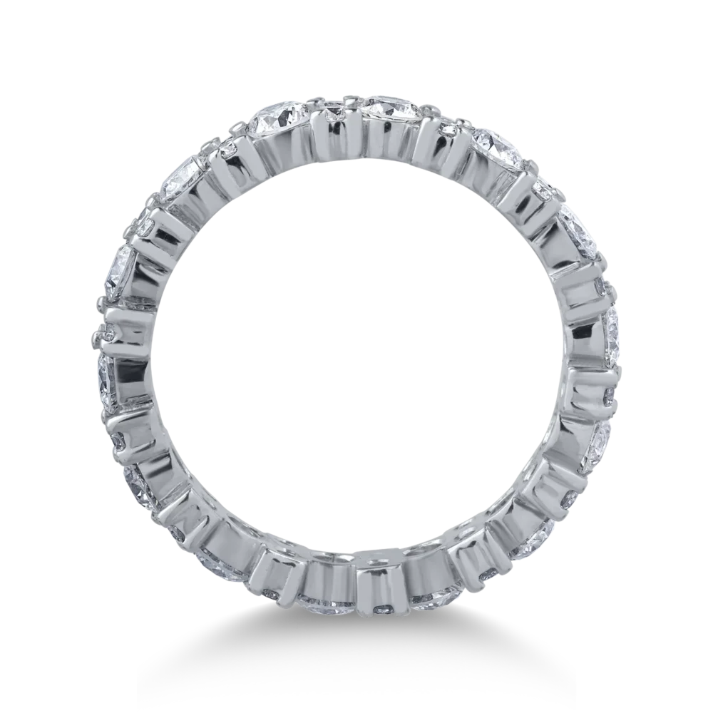 Inel din aur alb cu diamante de 1.78ct - imagine 2