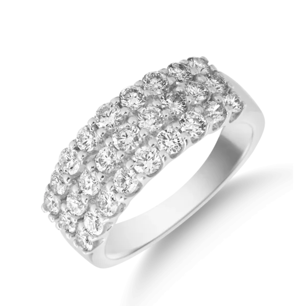 Inel din aur alb cu diamante de 1ct